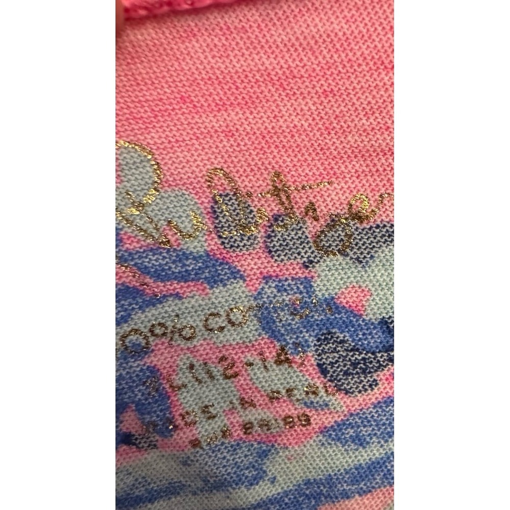 Lilly Pulitzer Surfcrest Dress in the Tiki Pink Out On A Limb print size 12-14 - Picture 3 of 5